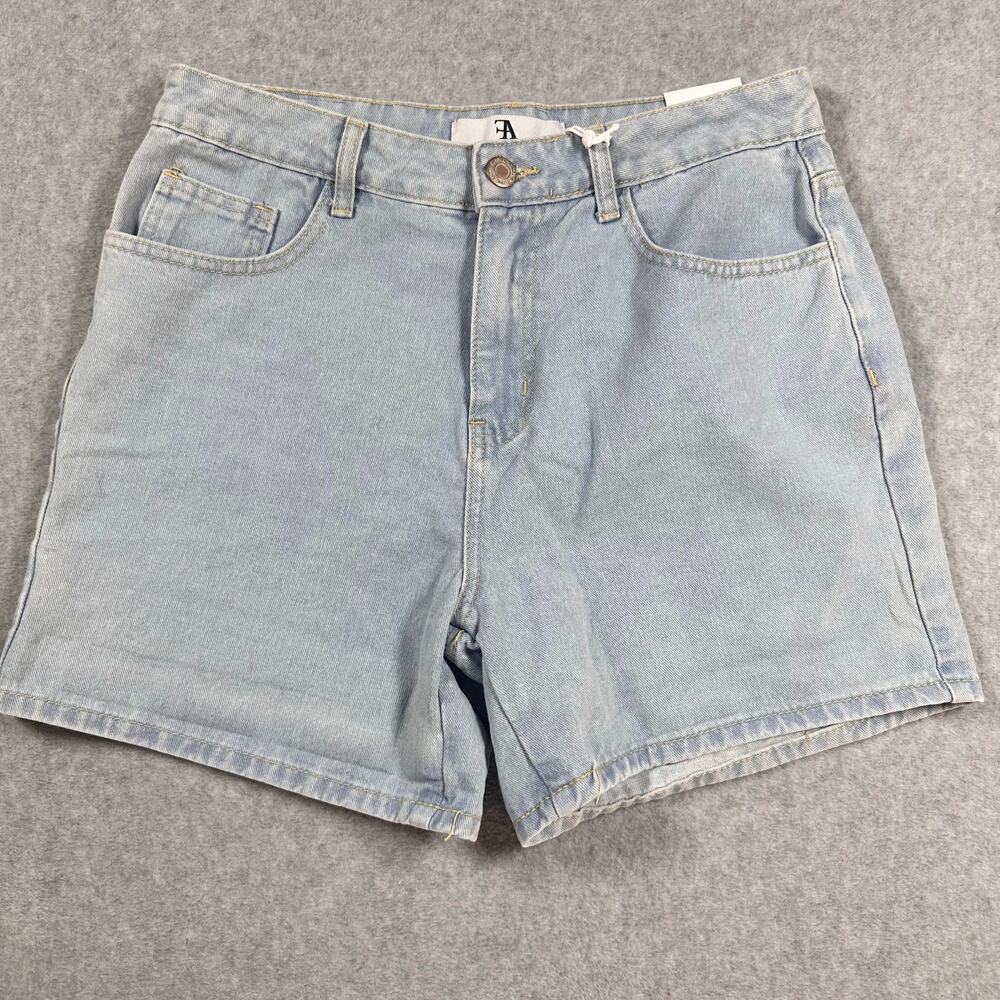 Flying Angel High Rise Denim Shorts Floral Pockets 11/30 NWT